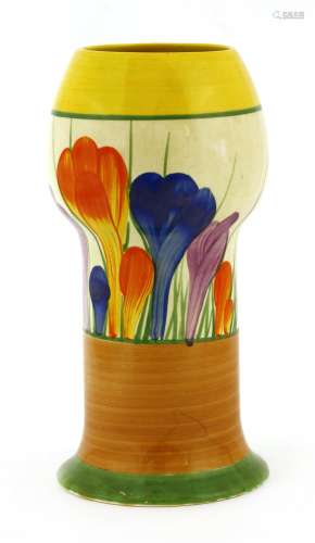 A Clarice Cliff 'Autumn Crocus' vase,