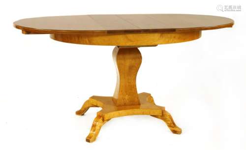 A maple centre table,