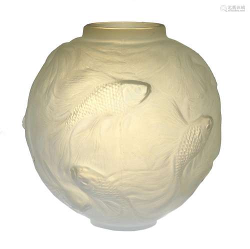 A Lalique 'Formosa' glass vase,