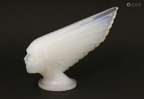 A Lalique 'Spirit of the Wind' car mascot,