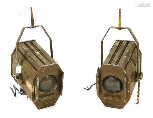 A pair of Furse stage lights,