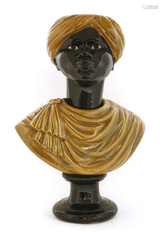 A Fornasetti blackamoor bust table lamp,