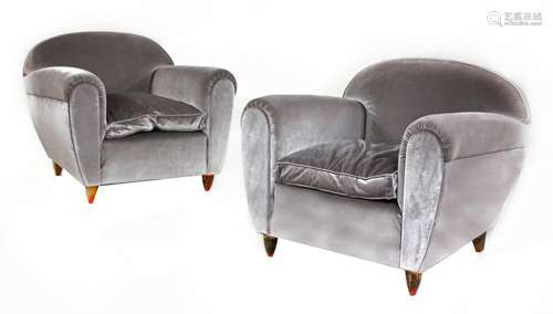 A pair of Italian armchairs,