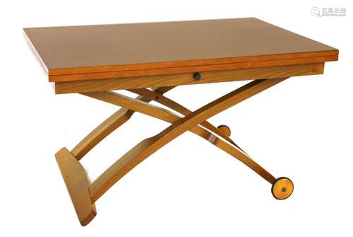 A Calligaris 'Mascotte' cherrywood table,