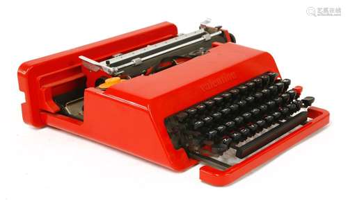 An Olivetti Valentine typewriter,