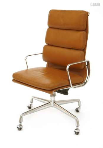 An Eames EA 219 office chair,