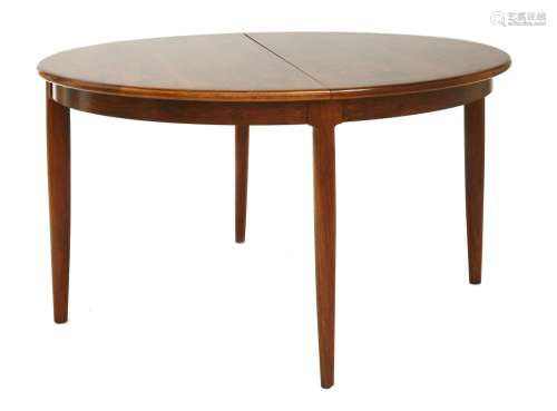 A Danish rosewood dining table, §