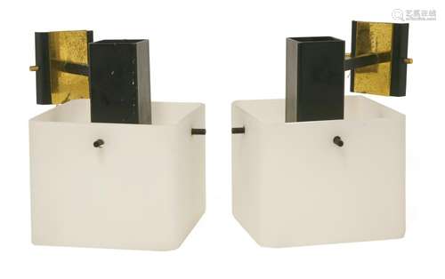 A pair of Italian wall lights,