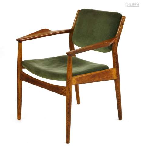 A Danish oak armchair,