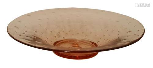 A Whitefriars' pink-tinted bowl,