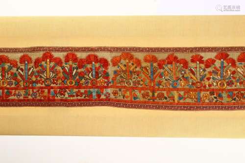 A LONG EMBROIDERED PANEL