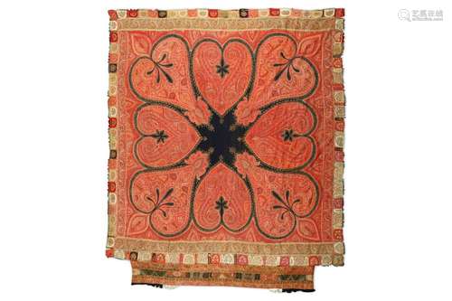 A SQUARE KASHMIRI SHAWL