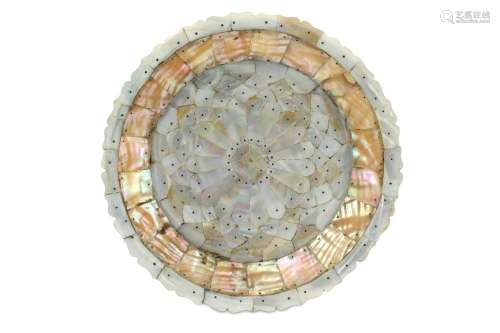 A MOTHER-OF-PEARL DISH