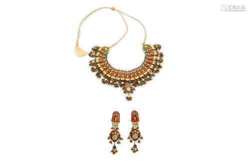A PARURE OF INDIAN COSTUME JEWELLERY