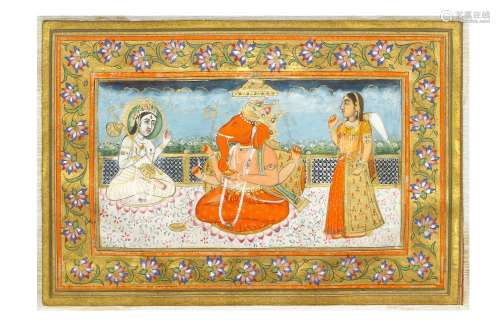 LORD GANESHA WITH TWO ATTENDANTS