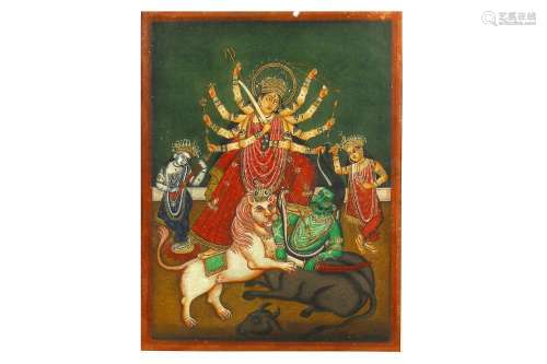 A PORTRAIT OF DURGA MAHISHASURAMARDINI