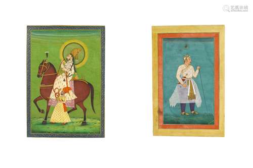 TWO PORTRAITS OF INDIAN NOBLEMEN