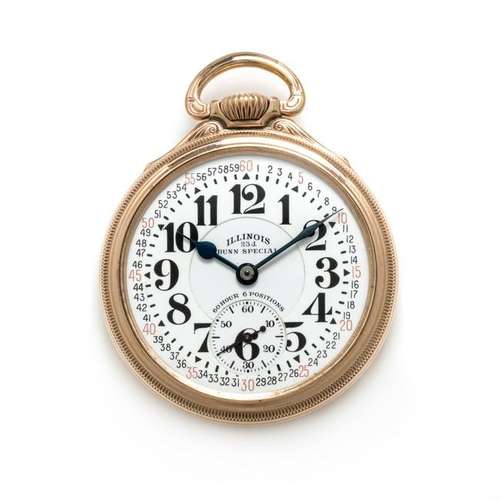 Illinois, G.F. Open Face 'Bunn Special' Pocket Watch,