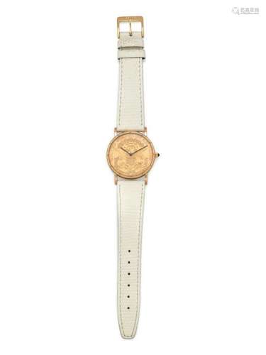 Corum, 18K Yellow Gold and US $20 Gold Coin Wristwatch