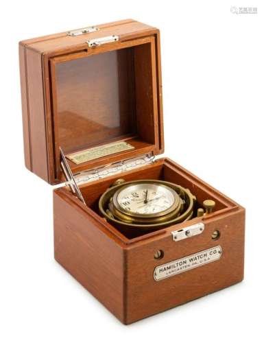 Hamilton, Model 22 U.S. Navy Deck Chronometer Watch,