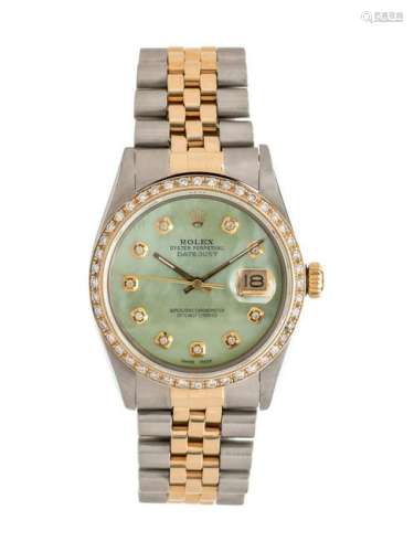 Rolex, Stainless Steel, Yellow Gold and Diamond Ref.