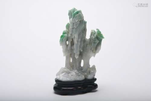 Chinese Qing Dynasty Hard Jade Ornament