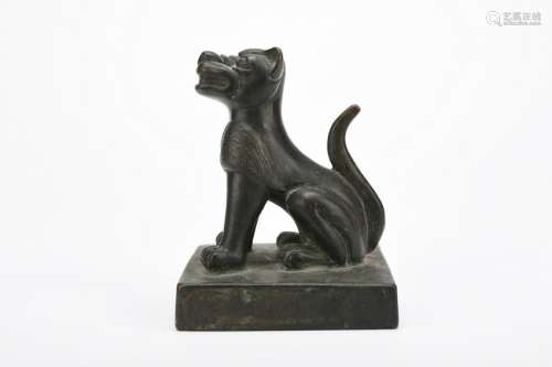 Chinese Bronze Animal Seal