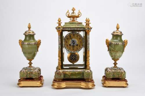 Chinese Set Of 19Th Century Clocks And Watches