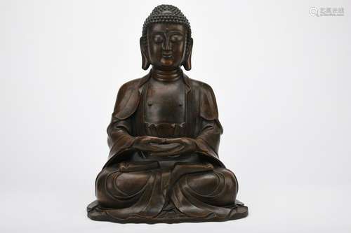 Chinese Ming Dynasty Bronze Sakyamuni Buddha