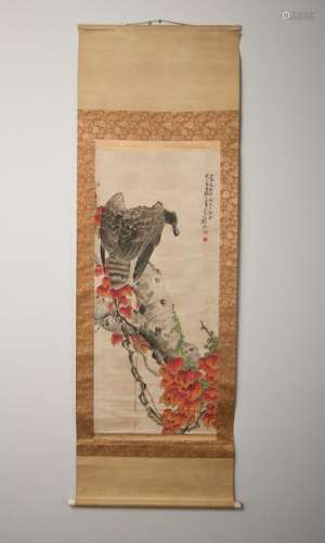 Chinese Modern Gao Jianfu'S Flower And Bird Painting