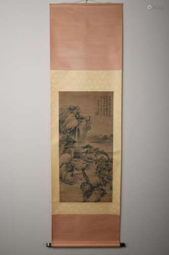 Chinese Qing Dynasty Shi Tao'S Landscape Painting