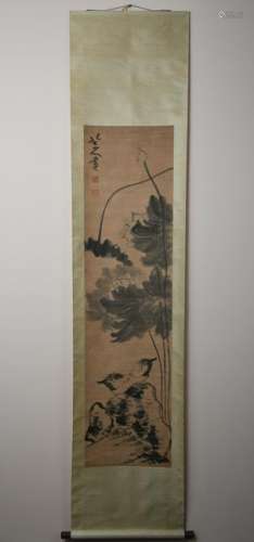 Chinese Qing Dynasty Flower And Bird Painting