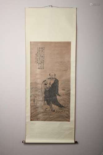 Chinese Ming Dynasty Ding Yunpeng'S Calligraphy And