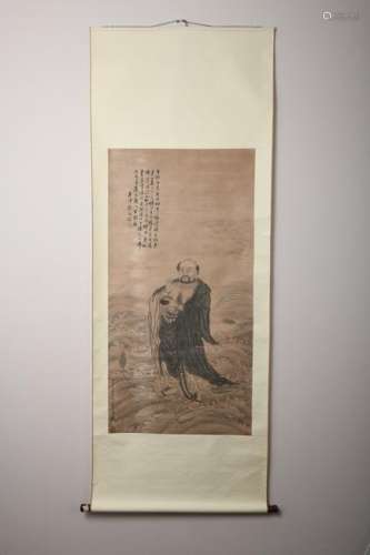 Chinese Ming Dynasty Ding Yunpeng'S Calligraphy And
