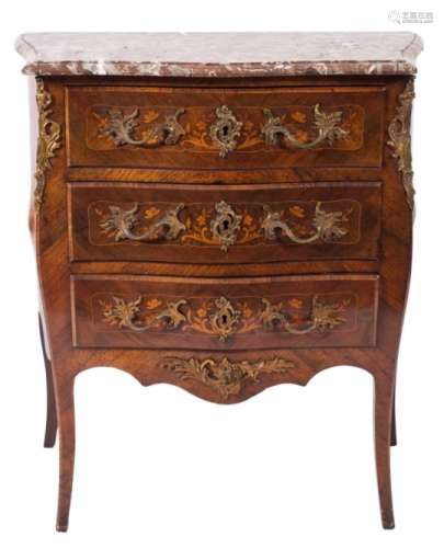 A late 19th Century French kingwood,
