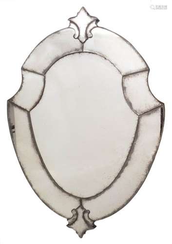 A Venetian marginal wall mirror:,