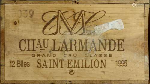 Château Larmande 1995. (12 bouteilles). Grand cru …