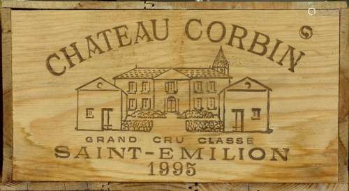 Château Corbin 1995. (12 bouteilles). Grand cru cl…