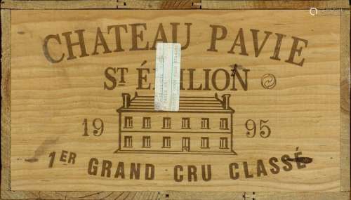Château Pavie 1995. (12 bouteilles). Premier grand…