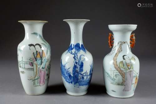 Deux Vases Qianjiang républicains, de Forme balust…