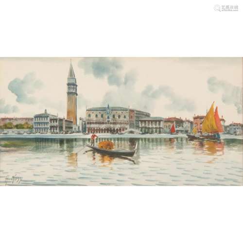 Alberto Rossi (Italian, 1858-1936) Watercolors
