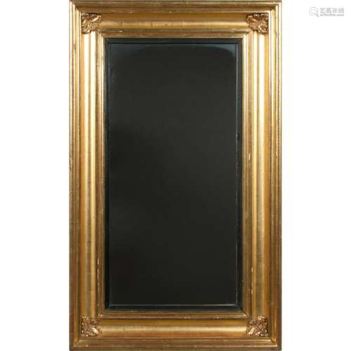 Giltwood Mirror with Carved Corners