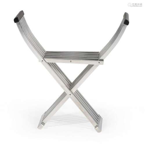 Modern Savonarola Chair in Chrome