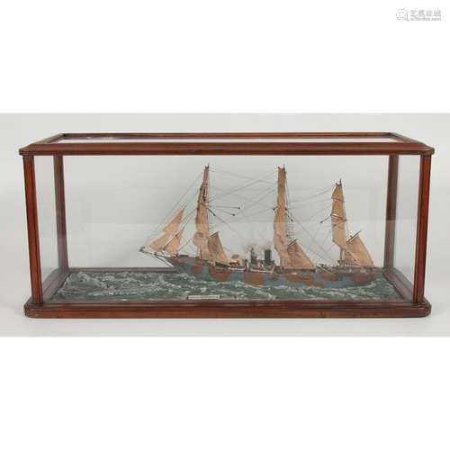 Cased Wooden Ship Model, UB18