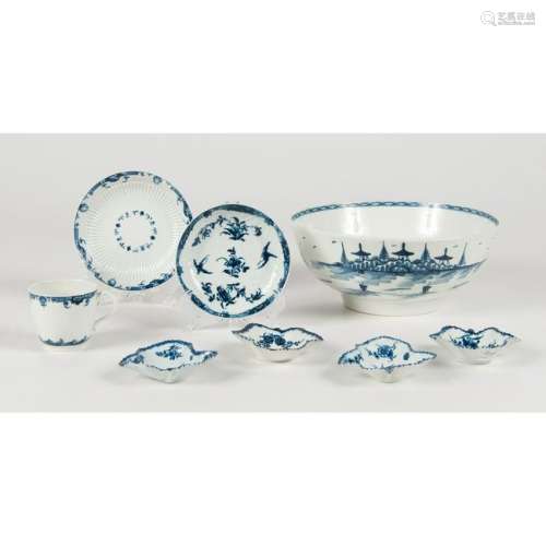 Worcester Dr. Wall Period Blue and White Porcelain