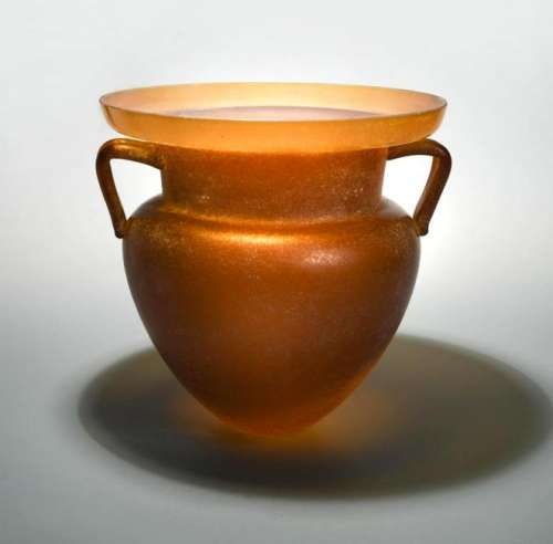 A 20th century Amphora glass urn,