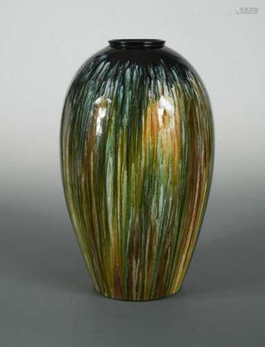 A large Bretby Art Pottery vase, possibly designed by