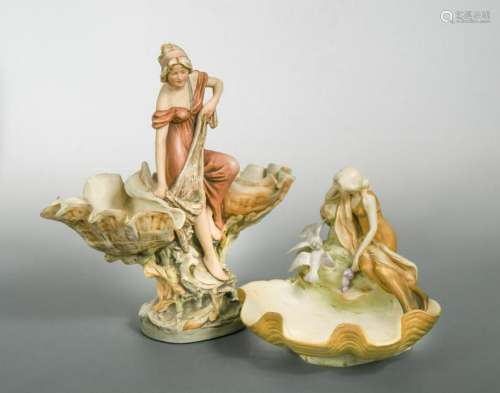 Alois Hampel for Royal Dux, an Art Nouveau porcelain
