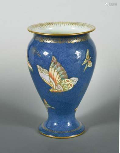 A Wedgwood Butterfly lustre trumpet vase,