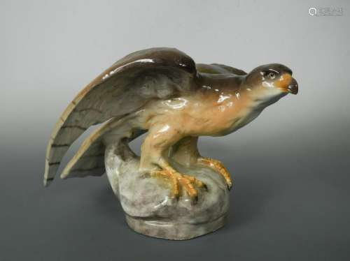 A large Goldscheider model of an eagle by Vácslav